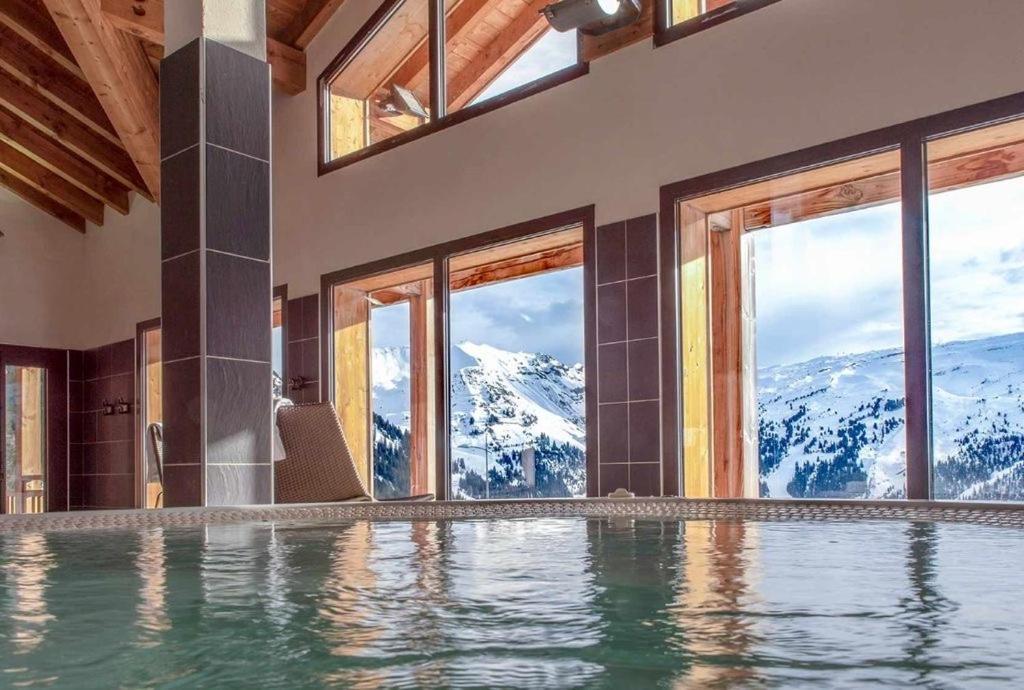 Vue Panoramique Sur Les Montagnes Plein Sud - T2 Skis Aux Pieds, Piscine & Spa Flaine Exterior photo