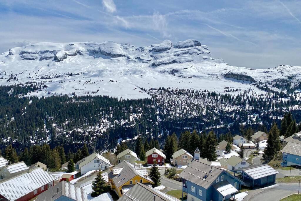Vue Panoramique Sur Les Montagnes Plein Sud - T2 Skis Aux Pieds, Piscine & Spa Flaine Exterior photo