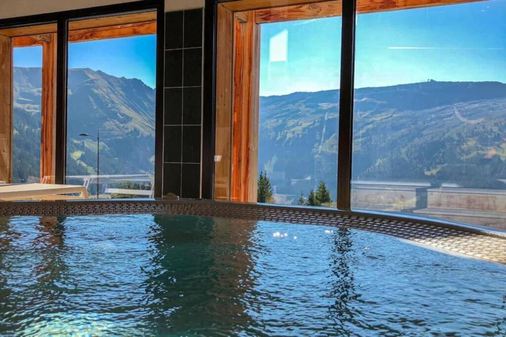 Vue Panoramique Sur Les Montagnes Plein Sud - T2 Skis Aux Pieds, Piscine & Spa Flaine Exterior photo