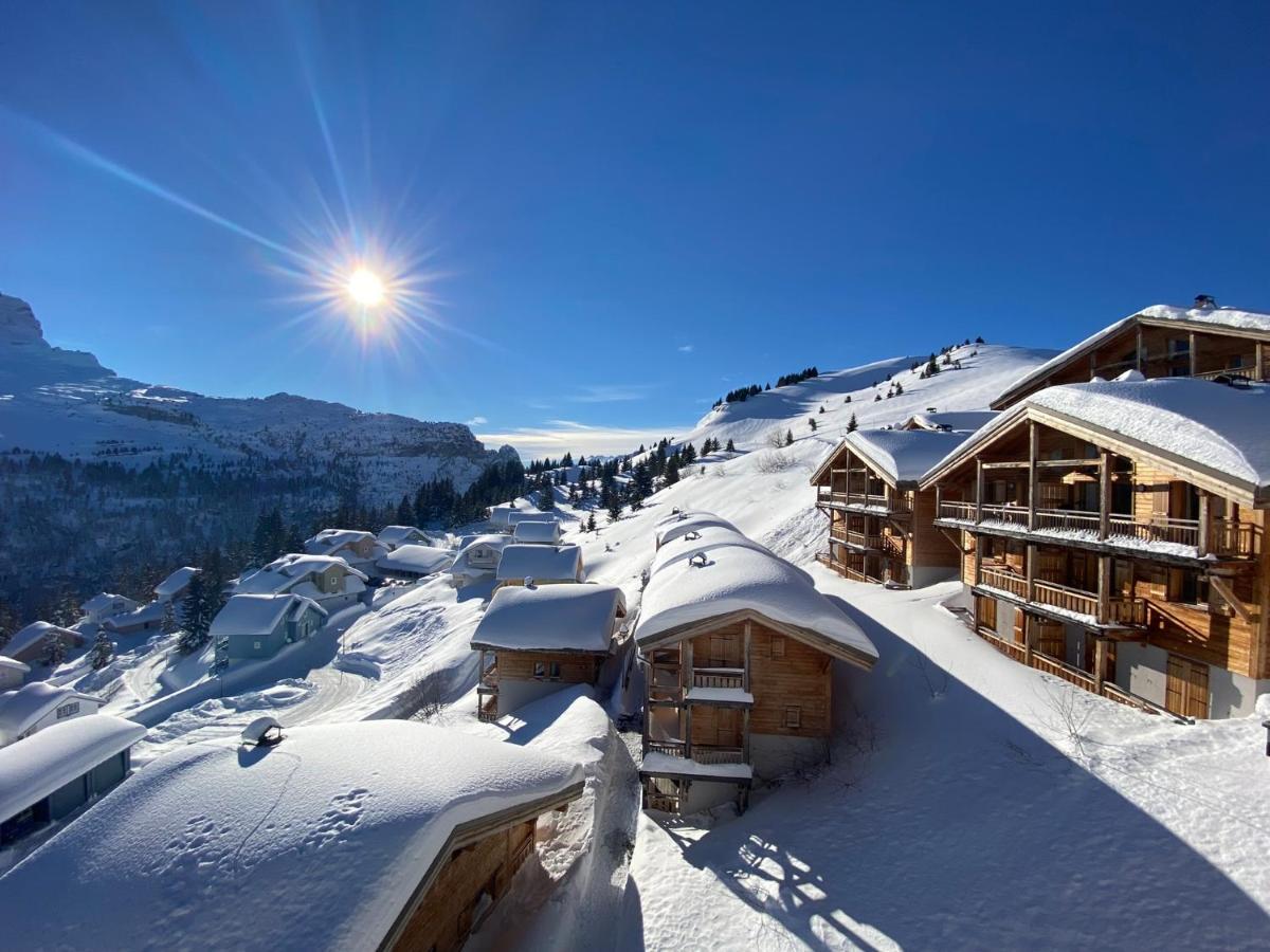 Vue Panoramique Sur Les Montagnes Plein Sud - T2 Skis Aux Pieds, Piscine & Spa Flaine Exterior photo