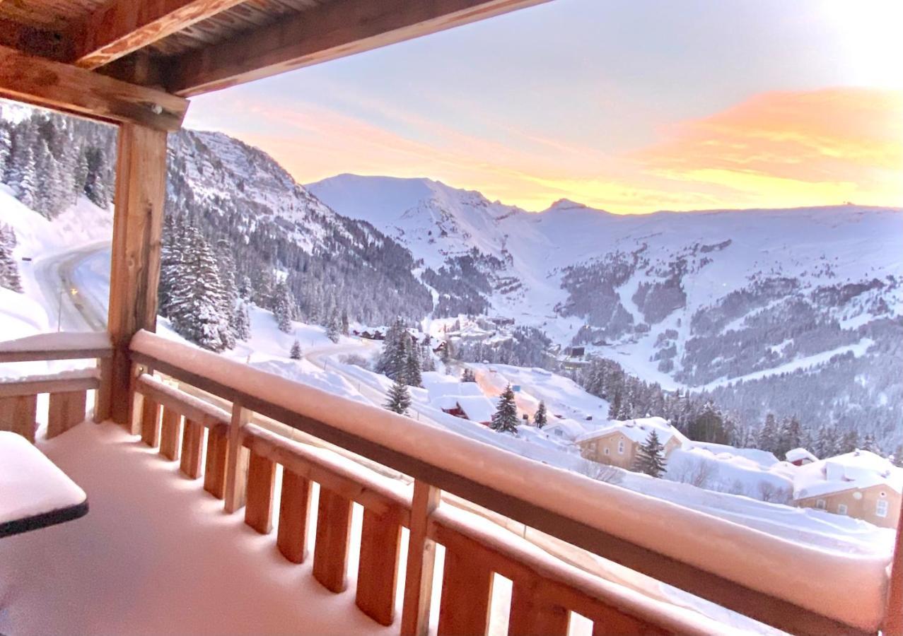 Vue Panoramique Sur Les Montagnes Plein Sud - T2 Skis Aux Pieds, Piscine & Spa Flaine Exterior photo