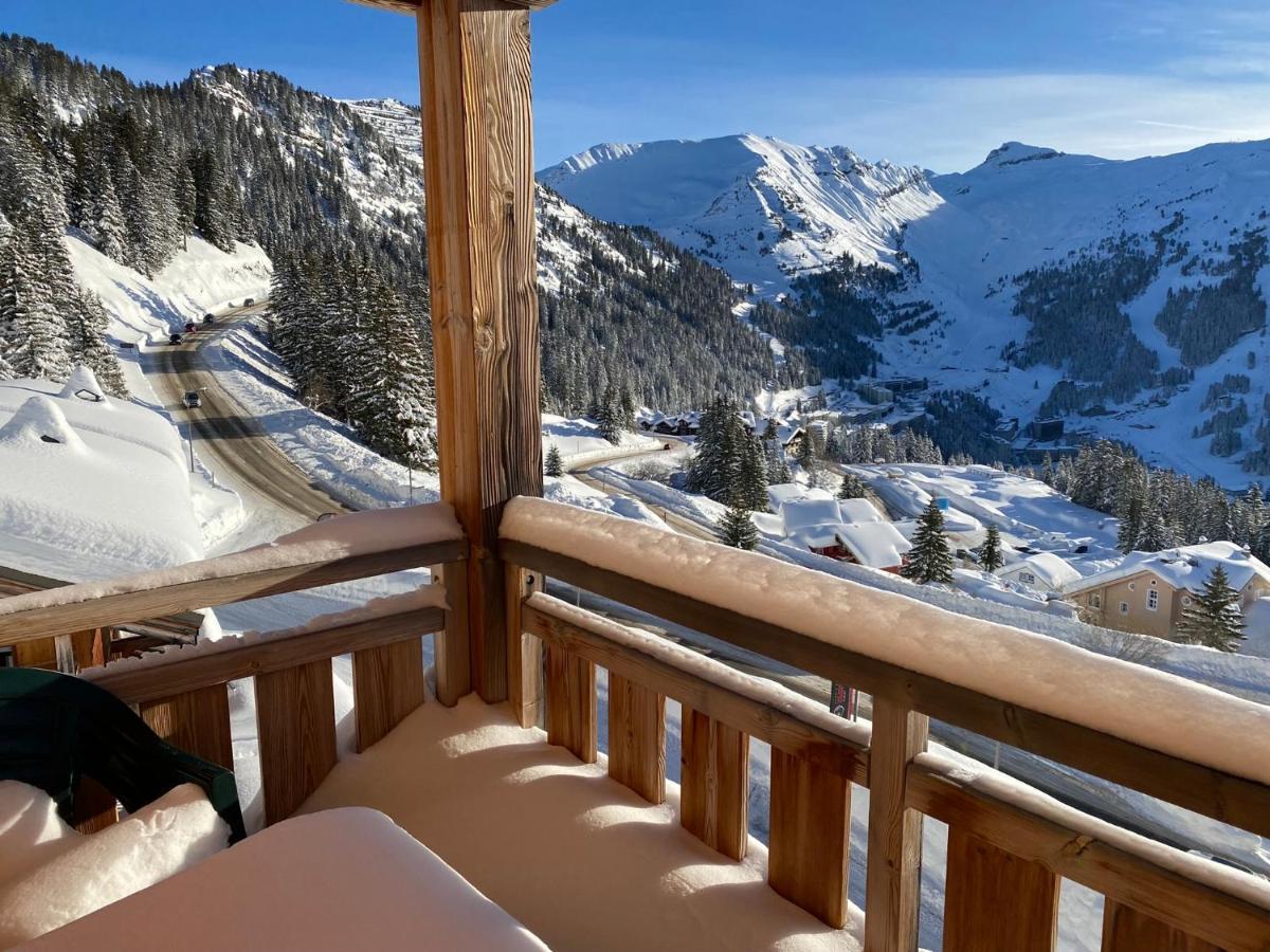 Vue Panoramique Sur Les Montagnes Plein Sud - T2 Skis Aux Pieds, Piscine & Spa Flaine Exterior photo