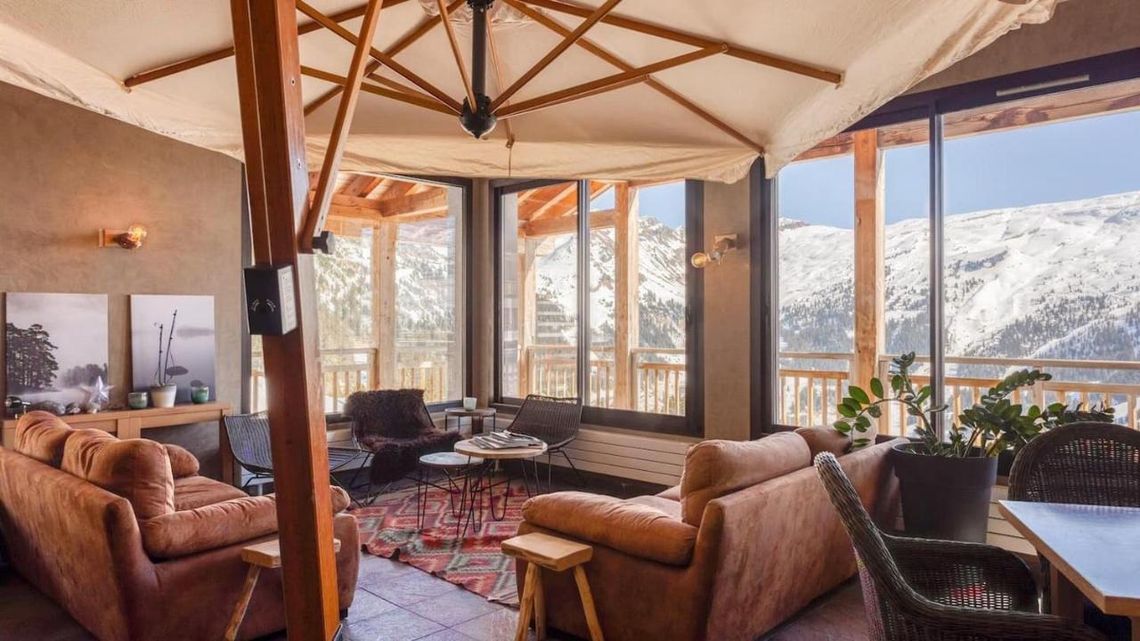 Vue Panoramique Sur Les Montagnes Plein Sud - T2 Skis Aux Pieds, Piscine & Spa Flaine Exterior photo