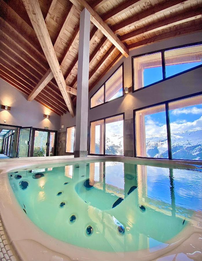 Vue Panoramique Sur Les Montagnes Plein Sud - T2 Skis Aux Pieds, Piscine & Spa Flaine Exterior photo